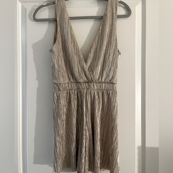 Pants - Gold Sparkling Romper